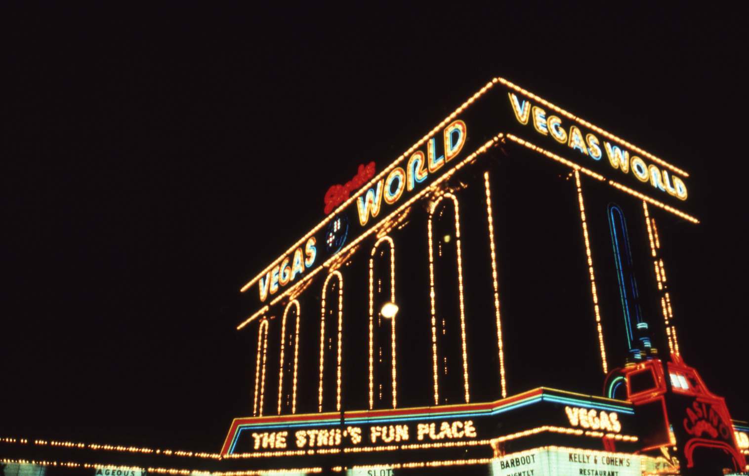 Vegas World marquee and wall signs, Las Vegas, Nevada: photographic print
