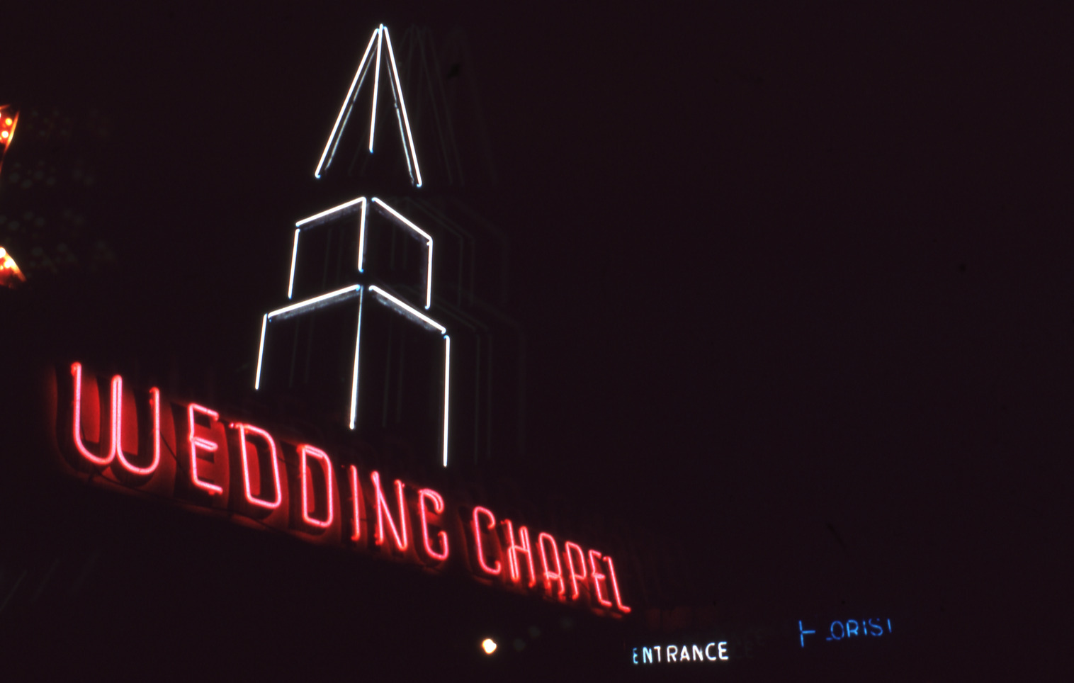 Wedding Chapel lettering sign, Las Vegas, Nevada: photographic print