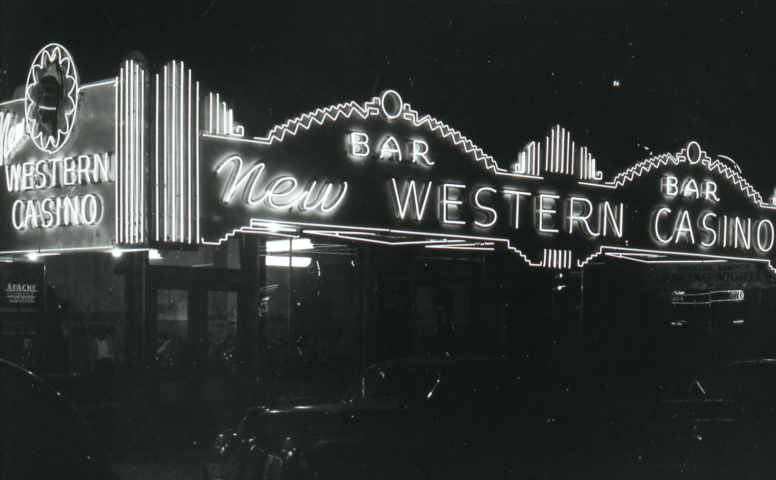 New Western Casino lettering and wall signs, Las Vegas, Nevada: photographic print