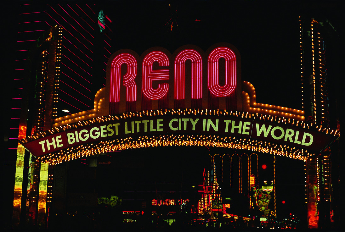 Reno Arch, Reno, Nevada: photographic print