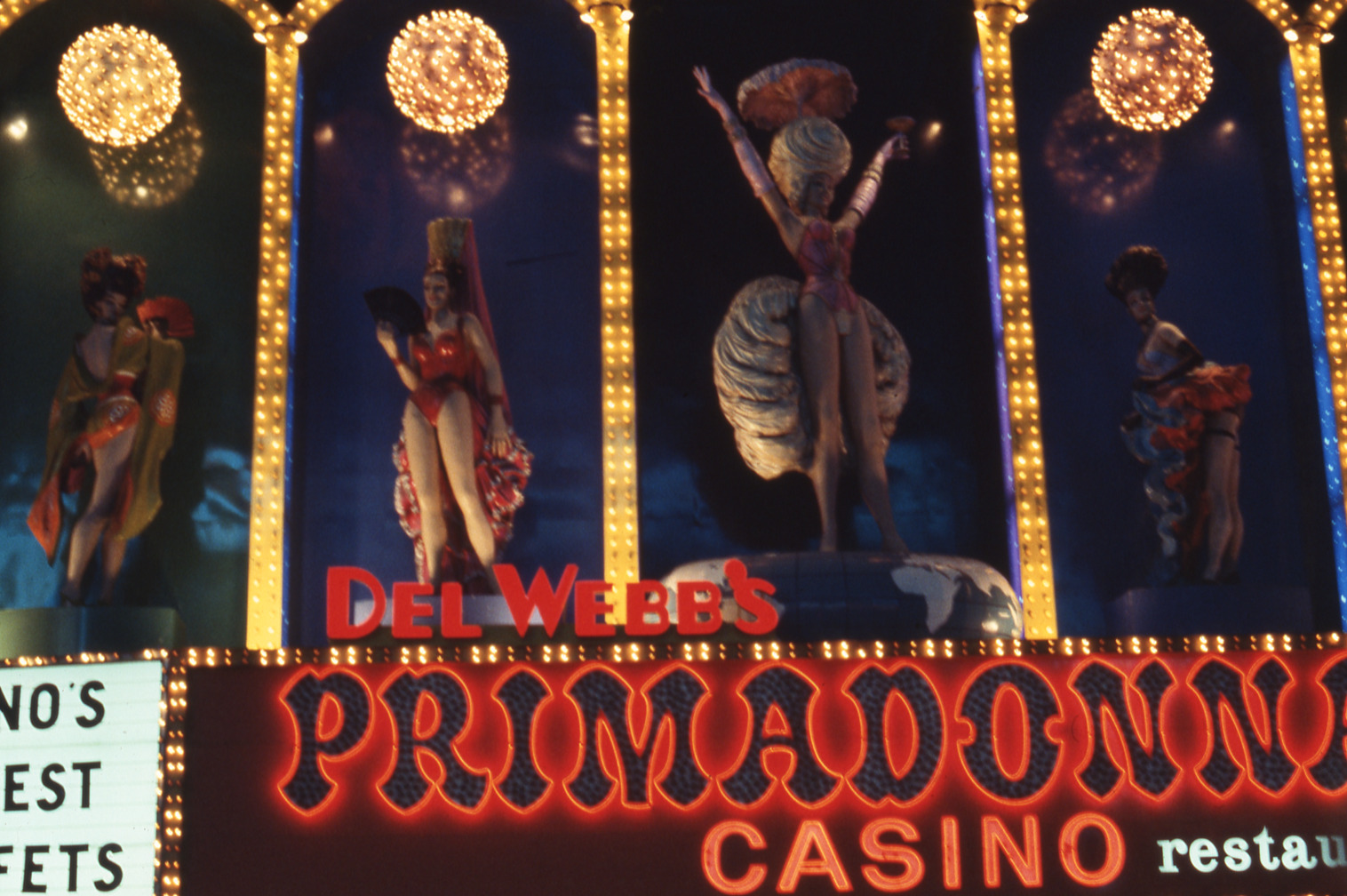 Primadonna Club marquee and wall signs, Reno, Nevada: photographic print