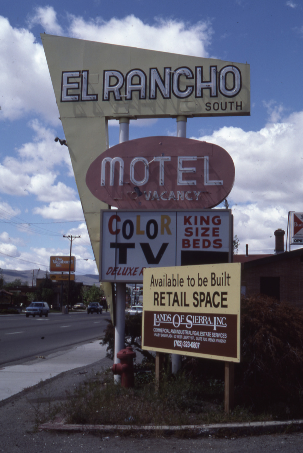 El Rancho Motel mounted sign, Reno, Nevada: photographic print