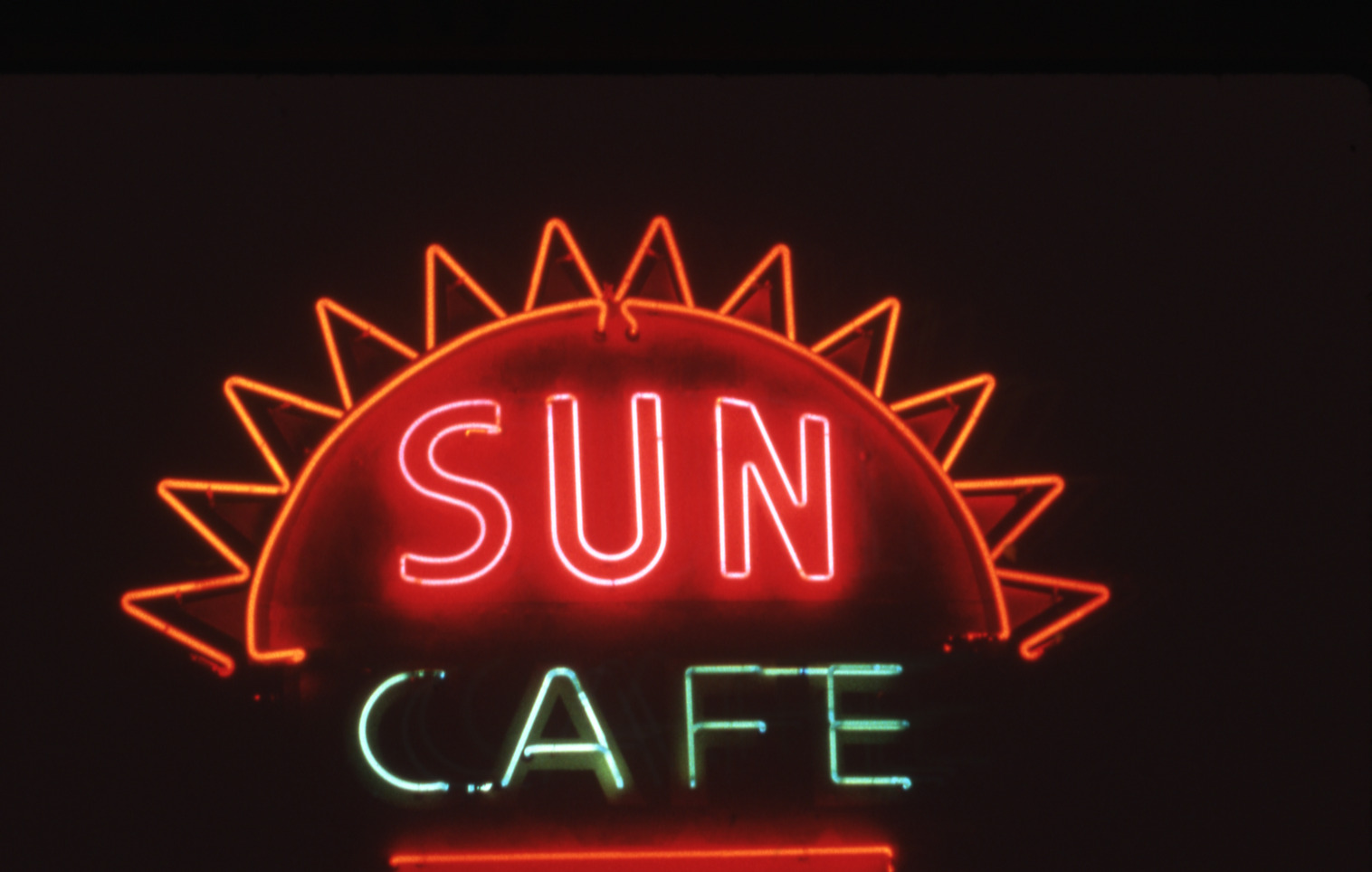 Sun Cafe mounted sign, Reno, Nevada: photographic print