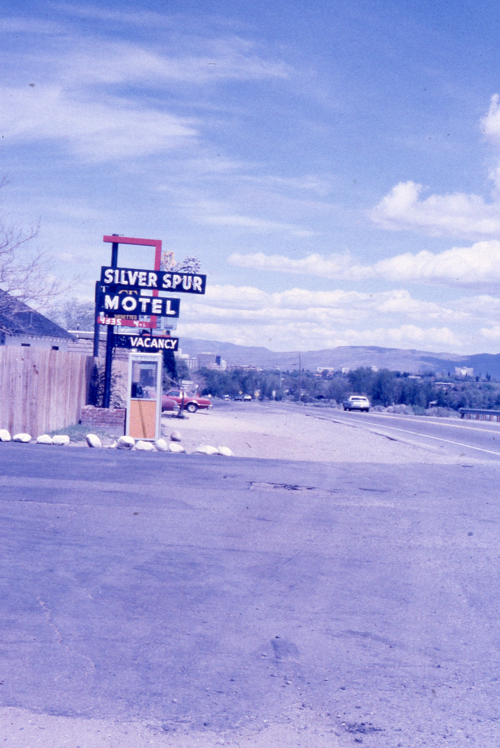 Silver Spur Motel mounted sign, Reno Nevada: photographic print