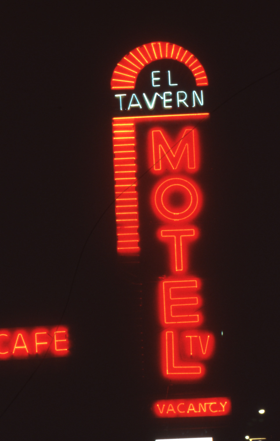 El Tavern Motel roof mounted sign, Reno, Nevada: photographic print