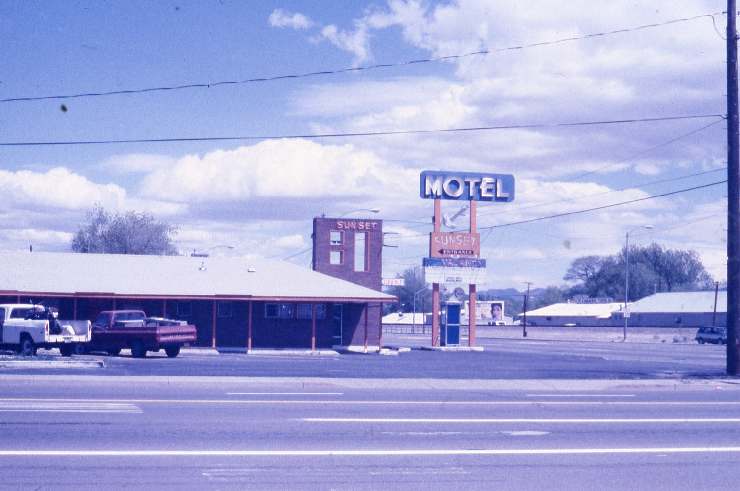 Sunset Motel sign, Reno, Nevada: photographic print