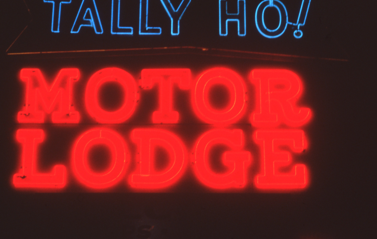 Tally Ho! Motor Lodge sign, Reno, Nevada: photographic print