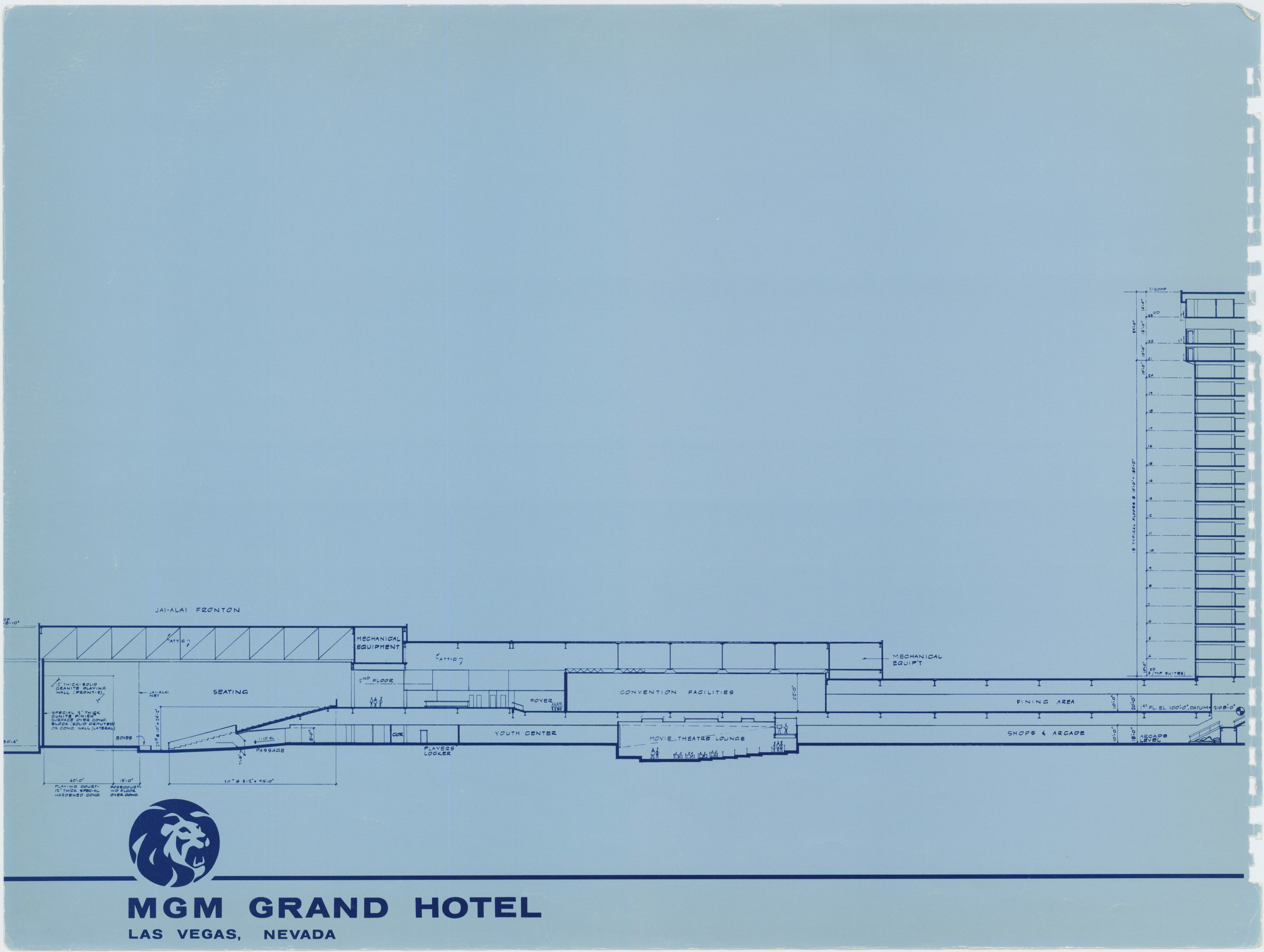 Proposal for the MGM Grand Hotel (Las Vegas), circa 1972, image 17