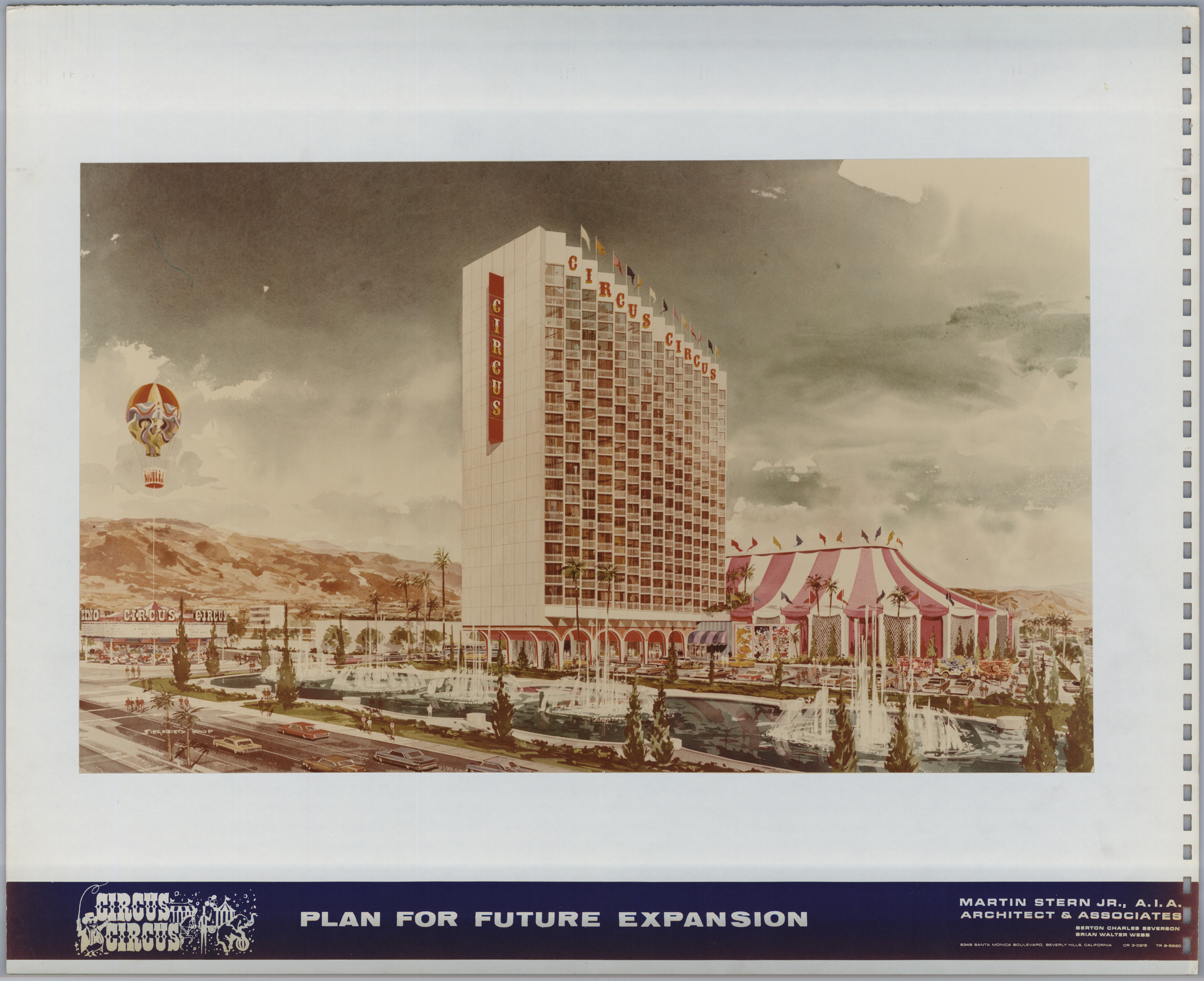 Proposal for Circus Circus expansion (Las Vegas), cover verso