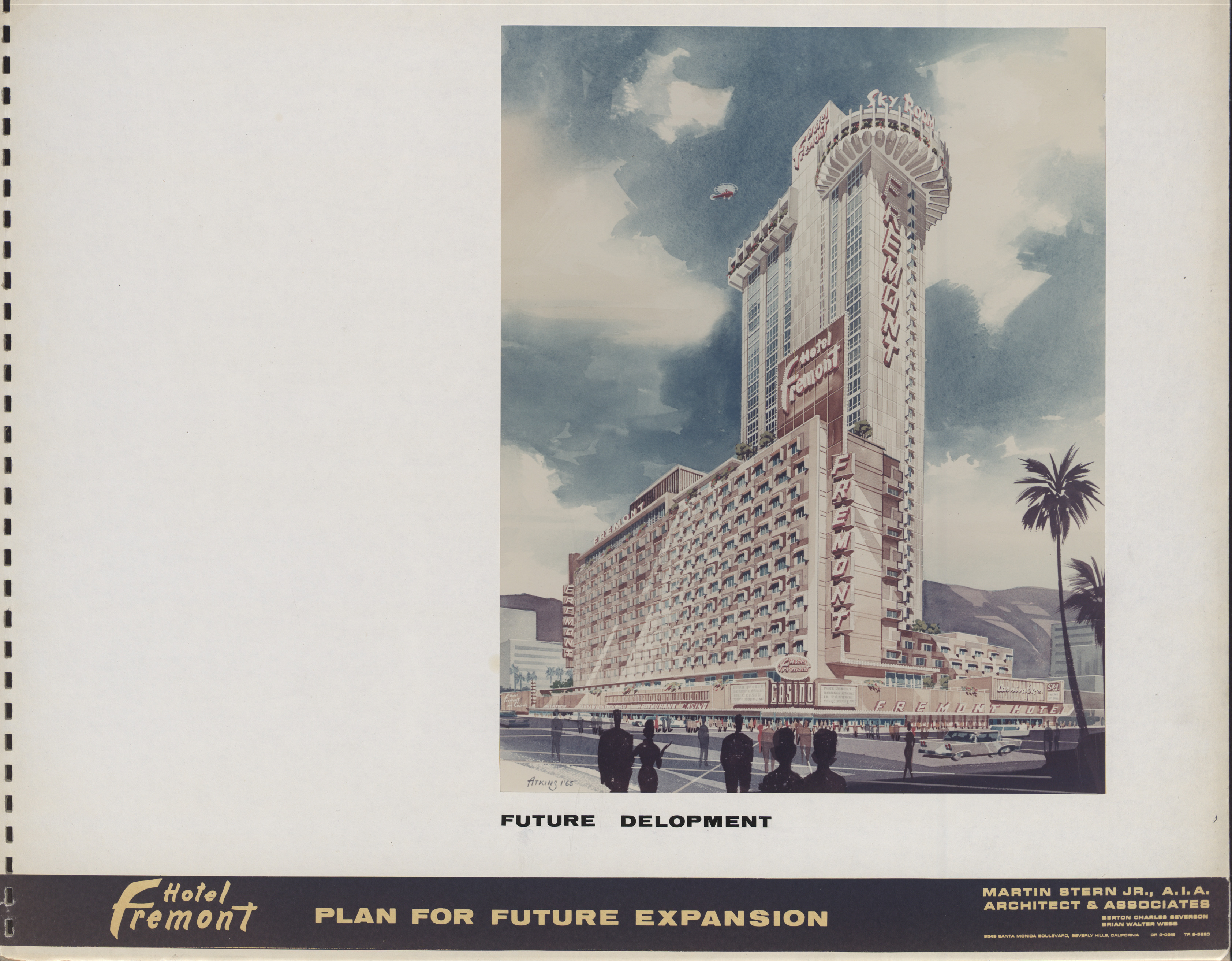 Hotel Fremont Plan for Future Expansion, front cover