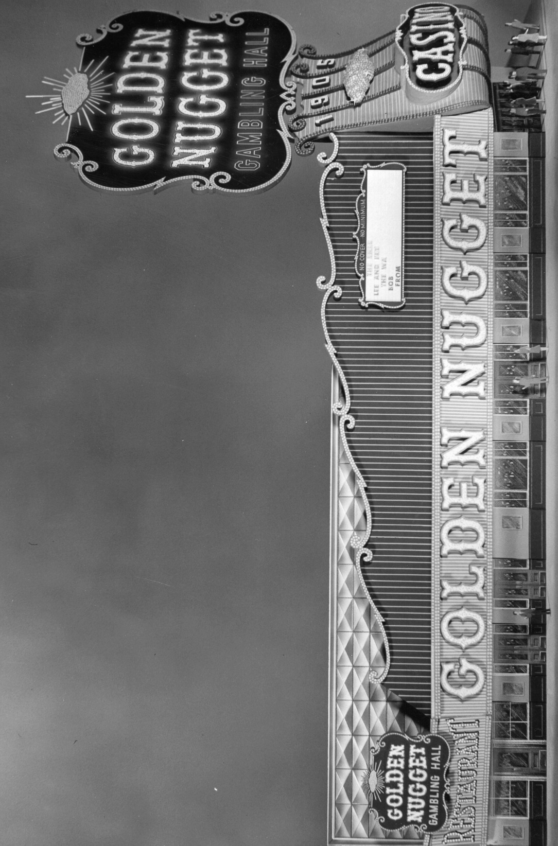 Photograph of a scale model of the Golden Nugget Gambling Hall, Second Street side (Las Vegas), 1958
