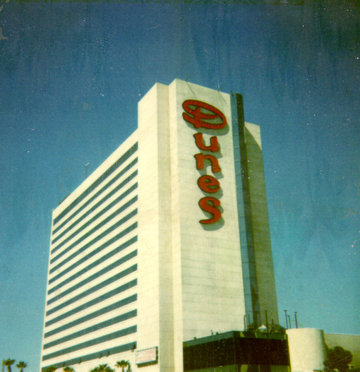 Photograph of the Dunes Hotel tower (Las Vegas), circa 1980s